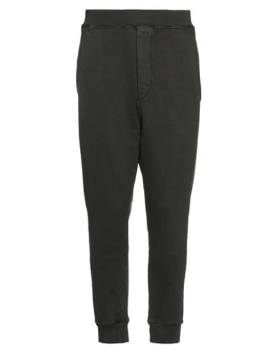 Dsquared2 Man Pants Dark Green Size L Cotton, Elastane