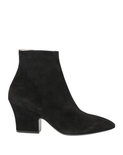 Ferragamo Woman Ankle Boots Black Size 11 Soft Leather