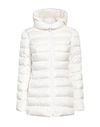 Geospirit Woman Down Jacket Ivory Size 10 Polyester In White