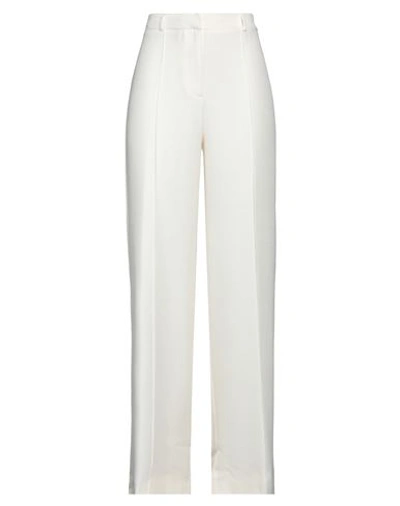 Pinko Woman Pants Ivory Size 4 Viscose In White