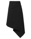 MICHAEL KORS MICHAEL KORS COLLECTION WOMAN MIDI SKIRT BLACK SIZE 4 VIRGIN WOOL