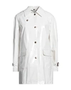 SEALUP SEALUP WOMAN OVERCOAT & TRENCH COAT WHITE SIZE 8 COTTON, POLYURETHANE