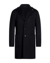 Lubiam Man Coat Navy Blue Size 42 Virgin Wool, Cashmere