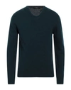 Daniele Alessandrini Man Sweater Deep Jade Size 40 Wool, Polyamide In Green