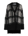 Kaos Woman Cardigan Black Size S Acrylic, Polyester, Viscose, Wool, Alpaca Wool
