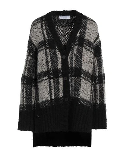 Kaos Woman Cardigan Black Size S Acrylic, Polyester, Viscose, Wool, Alpaca Wool In Black