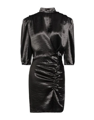 Silence Limited Woman Short Dress Black Size L Polyester