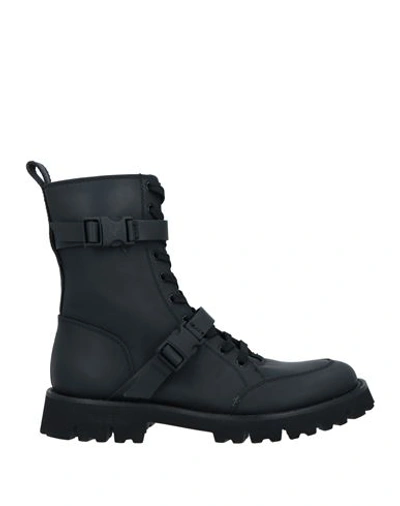 Add X Baldinini Man Ankle Boots Black Size 11 Soft Leather
