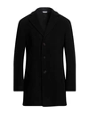 Manuel Ritz Man Coat Black Size 44 Wool, Polyamide, Cashmere