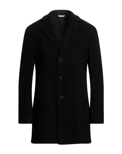 Manuel Ritz Man Coat Black Size 44 Wool, Polyamide, Cashmere