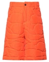 Msgm Man Cropped Pants Orange Size 32 Polyester
