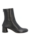 Proenza Schouler Glove Crinkled Patent-leather Ankle Boots In Black