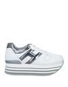 Hogan Woman Sneakers White Size 8.5 Soft Leather In White