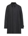 Sealup Man Overcoat Black Size 44 Cotton, Polyamide, Polyurethane