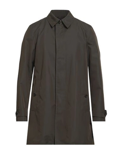 Sealup Man Overcoat Dark Green Size 44 Cotton, Polyamide, Polyurethane