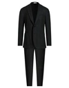 Boglioli Man Suit Steel Grey Size 44 Cotton, Virgin Wool, Polyamide In Brown