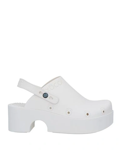 Xocoi Woman Mules & Clogs Off White Size 6 Rubber