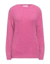 Kaos Woman Sweater Magenta Size S Polyamide, Acrylic, Modal