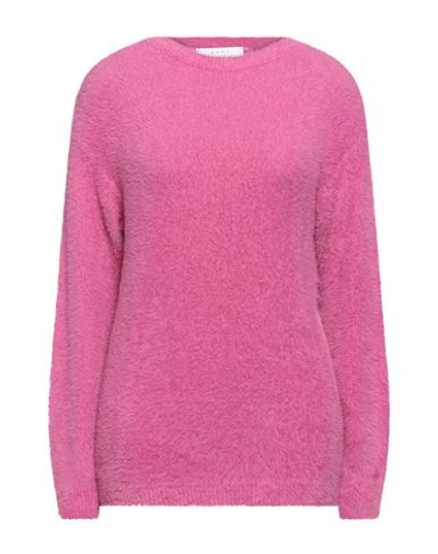 Kaos Woman Sweater Magenta Size S Polyamide, Acrylic, Modal
