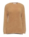 Kaos Woman Sweater Camel Size S Polyamide, Acrylic, Modal In Beige