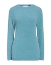 Kaos Woman Sweater Light Blue Size M Polyamide, Acrylic, Modal
