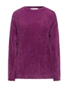 Kaos Woman Sweater Mauve Size S Polyamide, Acrylic, Modal In Purple