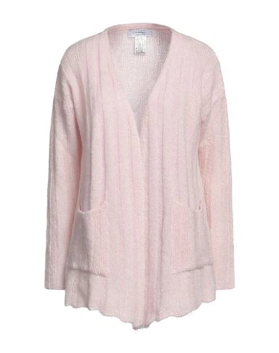 Kaos Woman Cardigan Light Pink Size S Mohair Wool, Acrylic, Polyamide