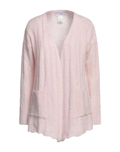 Kaos Woman Cardigan Light Pink Size S Mohair Wool, Acrylic, Polyamide In Pink