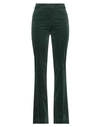 Caractere Caractère Woman Pants Dark Green Size 34 Cotton, Modal, Elastane