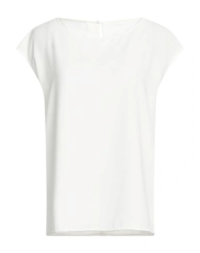 Emisphere Woman Top Off White Size 16 Polyester In Off White