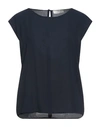 Emisphere Woman Top Navy Blue Size 12 Polyester In Navy Blue