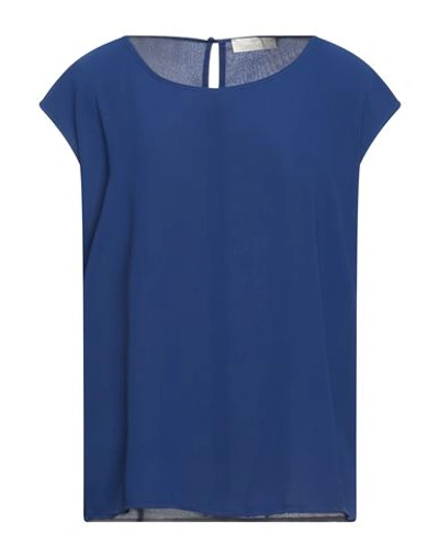 Emisphere Woman Top Blue Size 12 Polyester In Blue