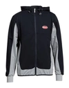 Bugatti Man Sweatshirt Midnight Blue Size Xs Cotton, Polyester, Elastane In Blue