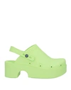 XOCOI XOCOI WOMAN MULES & CLOGS LIGHT GREEN SIZE 6 RUBBER