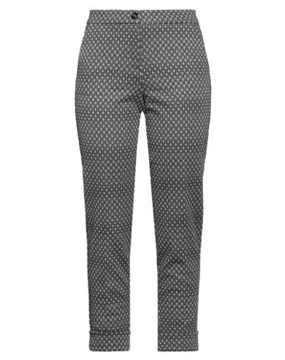 Caractere Caractère Woman Pants Lead Size 6 Polyester, Metal, Elastane In Grey