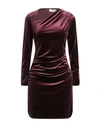 Kaos Woman Short Dress Burgundy Size S Polyester, Elastane In Red