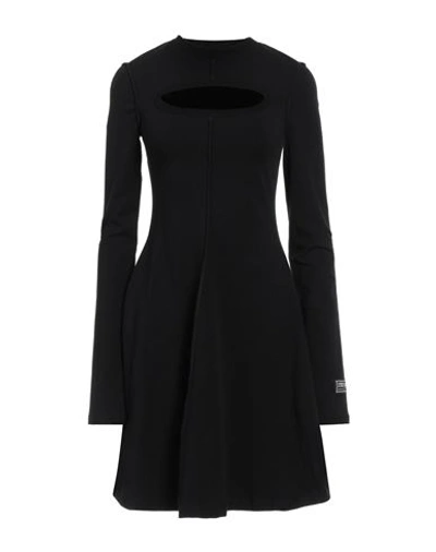 Versace Jeans Couture Woman Mini Dress Black Size 4 Cotton, Elastane