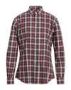 Xacus Man Shirt Magenta Size 16 Cotton In Magenta