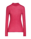 Dsquared2 Woman Turtleneck Fuchsia Size L Virgin Wool In Pink