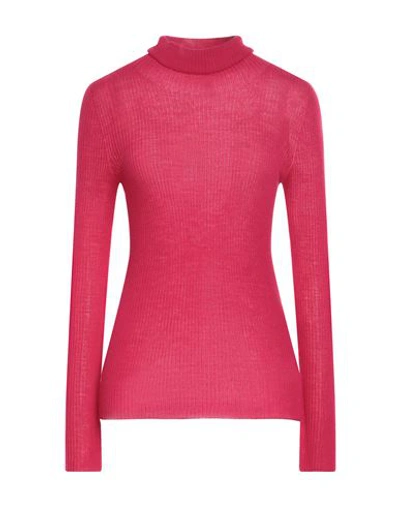 Dsquared2 Woman Turtleneck Fuchsia Size L Virgin Wool In Pink