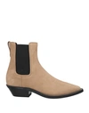 Tod's Suede Bootie In Beige