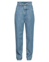 Pinko High-waisted Cropped Jeans In Blue