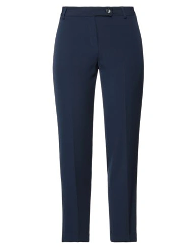 Emisphere Woman Pants Navy Blue Size 6 Polyester, Elastane