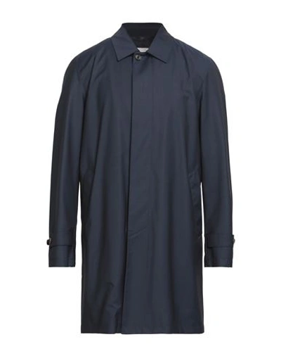 Sealup Man Overcoat Navy Blue Size 48 Virgin Wool
