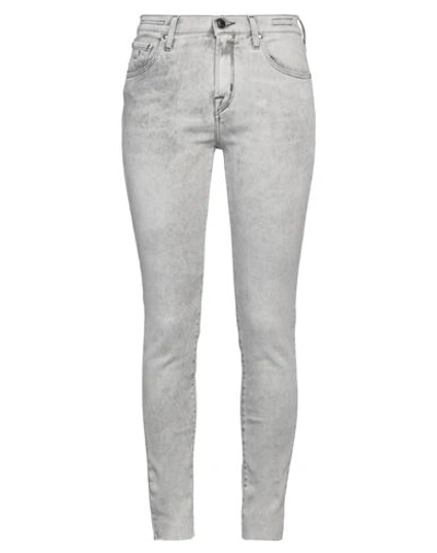 Jacob Cohёn Woman Jeans Off White Size 26 Cotton, Lyocell, Elastomultiester, Elastane In Off White