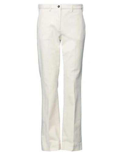 Briglia 1949 Man Pants Ivory Size 28 Cotton, Elastane In White
