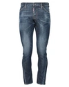 Dsquared2 Man Jeans Blue Size 30 Cotton, Elastane In Blue