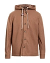Why Not Brand Man Coat Camel Size Xl Polyester In Beige