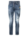 Dsquared2 Man Jeans Blue Size 40 Cotton, Elastane In Blue