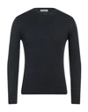 Alpha Studio Man Sweater Cocoa Size 40 Merino Wool In Grey
